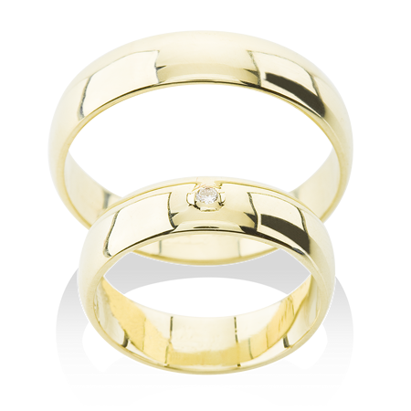 klasické snubní prsteny s malým kamenem