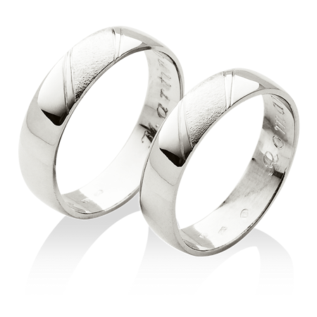 jednoduché platinové snubní prsteny