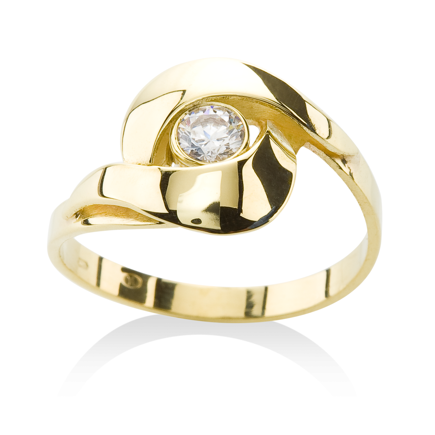 klasický prsten s velkým kamenem