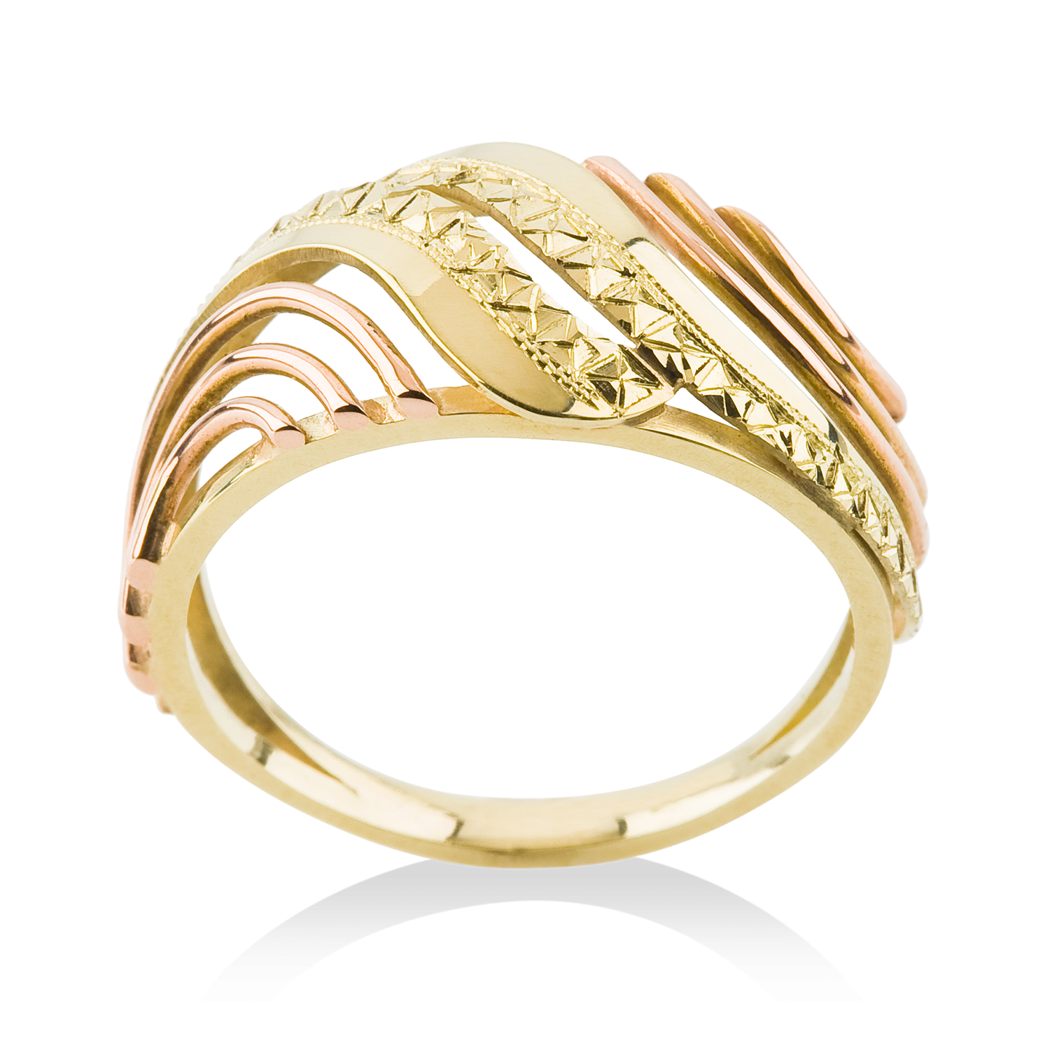 klasický montovaný prsten s rytinou