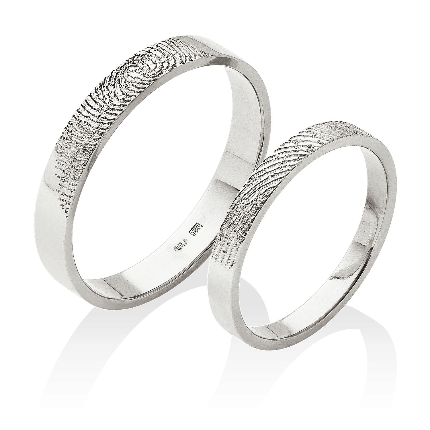 Platinové prsteny s jedinečnými otisky vašich prstů