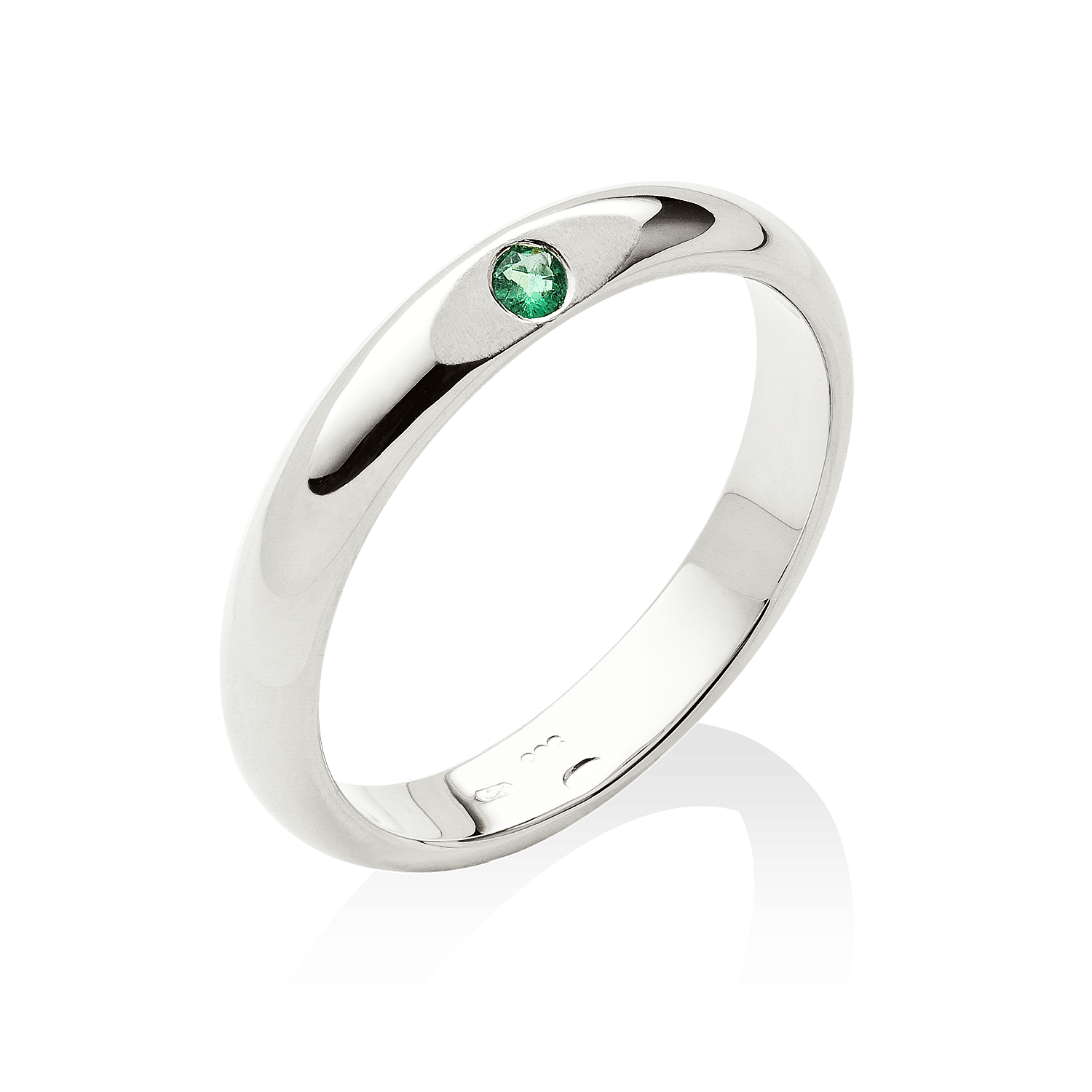 krásný prsten s přírodním smaragdem
