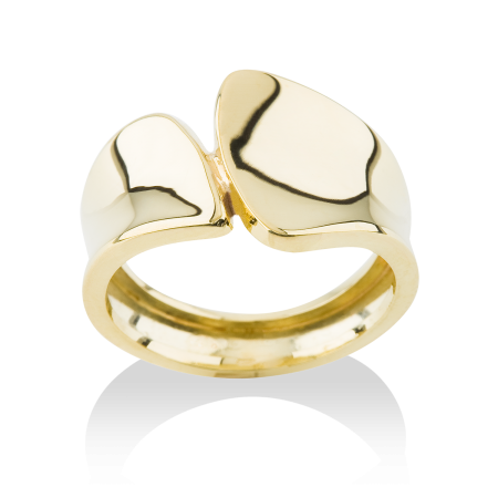 masivní prsten ze žlutého zlata