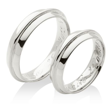 jednoduché prsteny s jemným kroužkem po obvodu